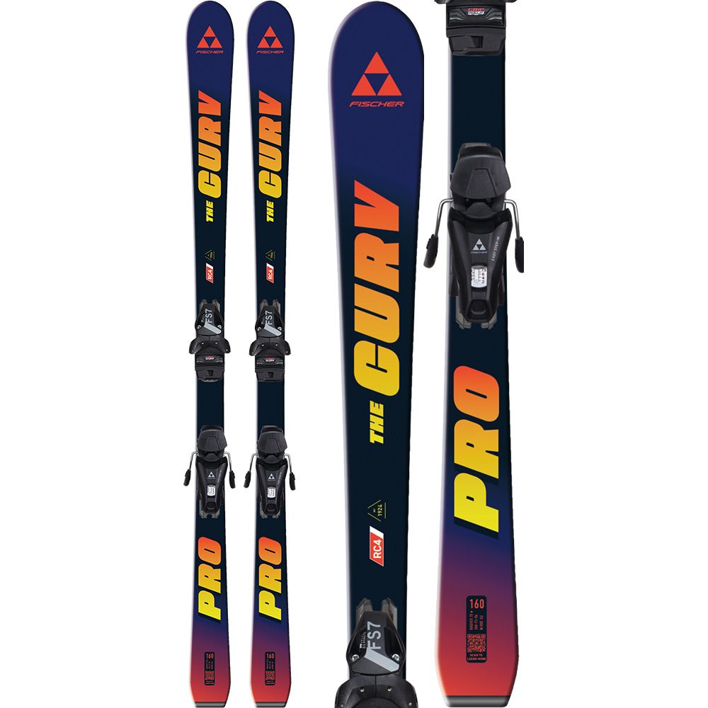 Fischer The Curv Pro JRS 24/25 Kinderski inkl. FS 7 GripWalk CA JRS Bindung