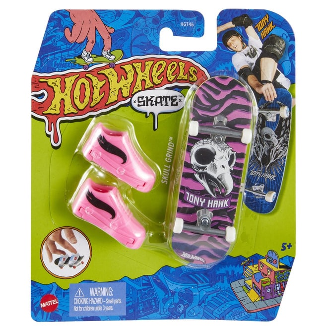 Hot Wheels - Fingerskateboard mit Sneakern - 1 Stück