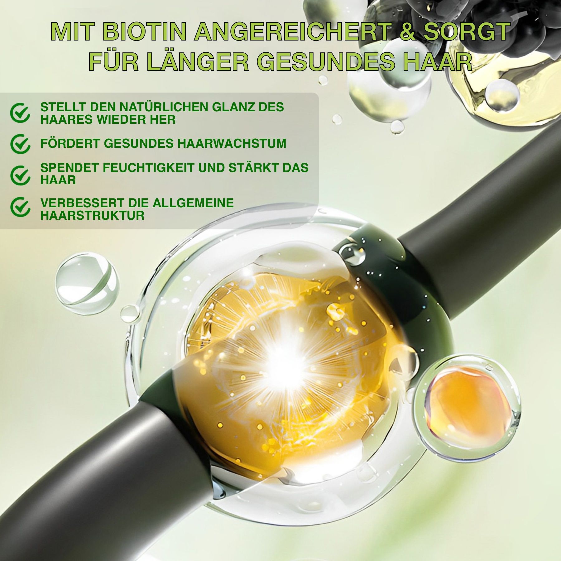 ALIVER 3-in-1 Rizinus Amla Schwarzkümmel Haarspülung