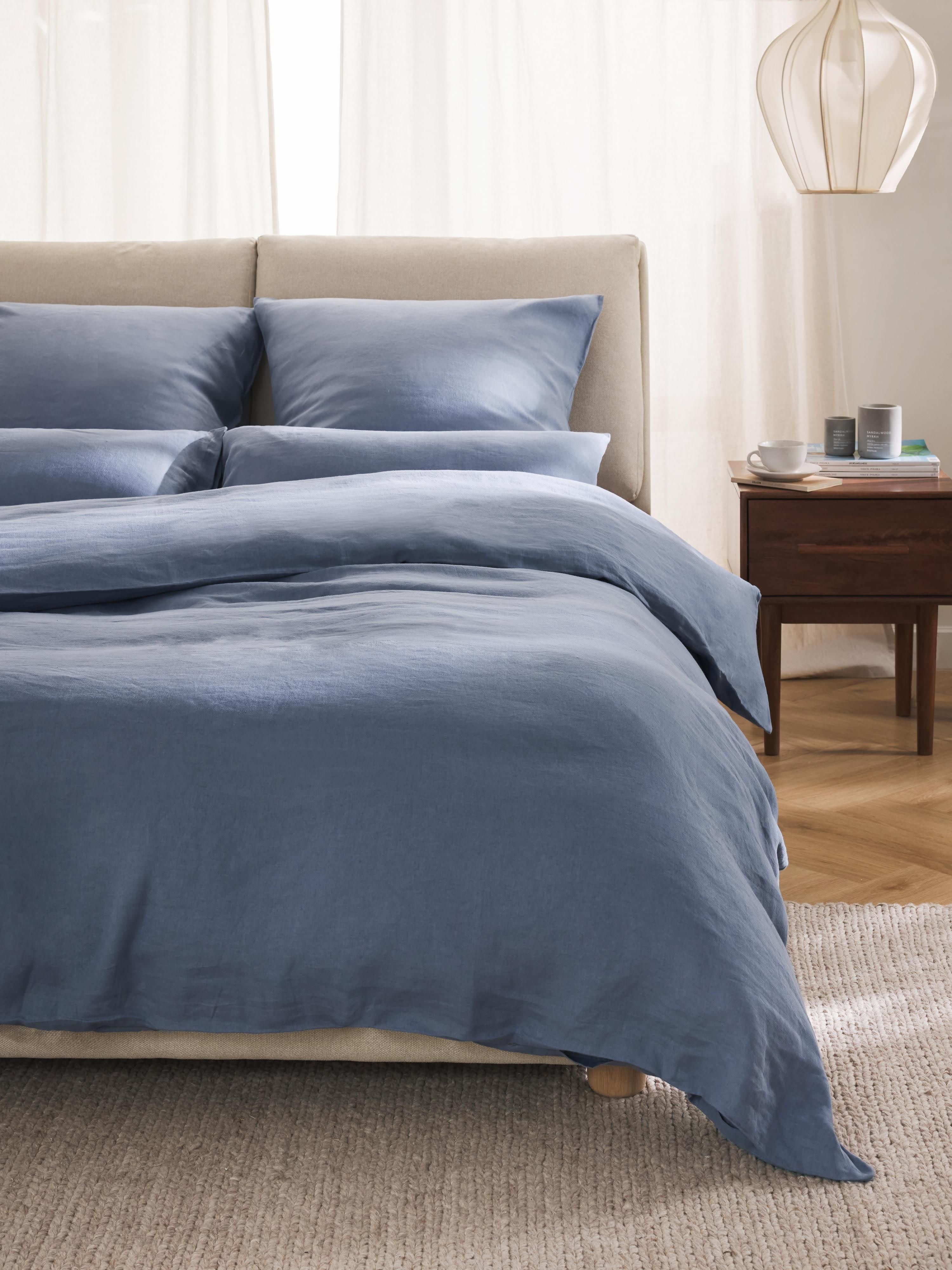Gewassen linnen kussenhoes Airy