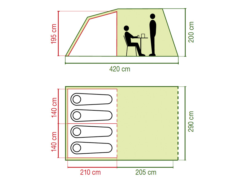 Coleman Coastline 4 Deluxe tunneltent