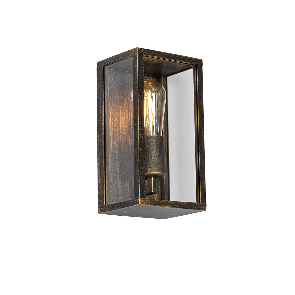 Vintage wandlamp antiek goud 26 cm IP44  - Charlois