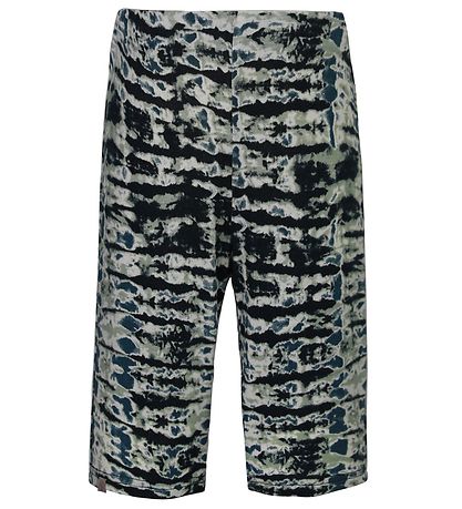 Rosemunde Shorts - Blåe Striped Tie Dye Print