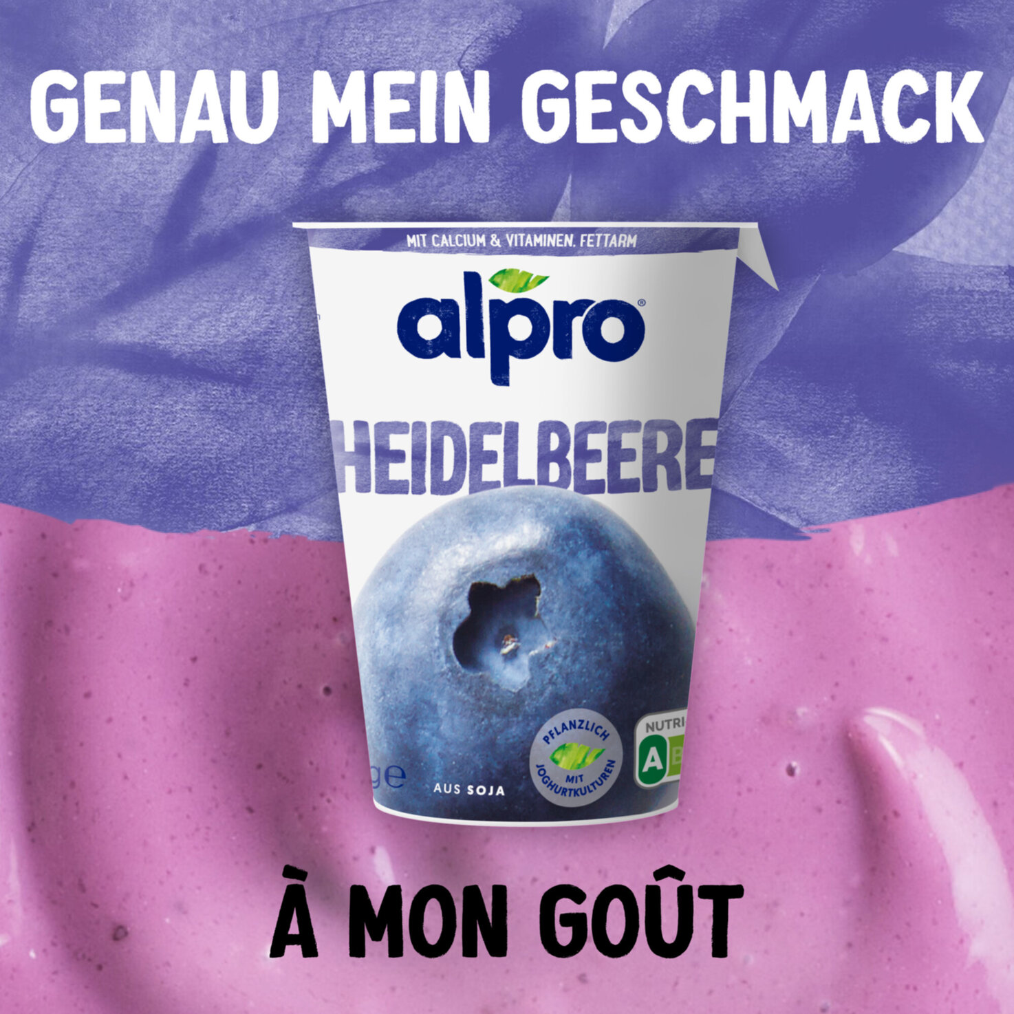 Alpro Soja-Joghurtalternative Heidelbeere