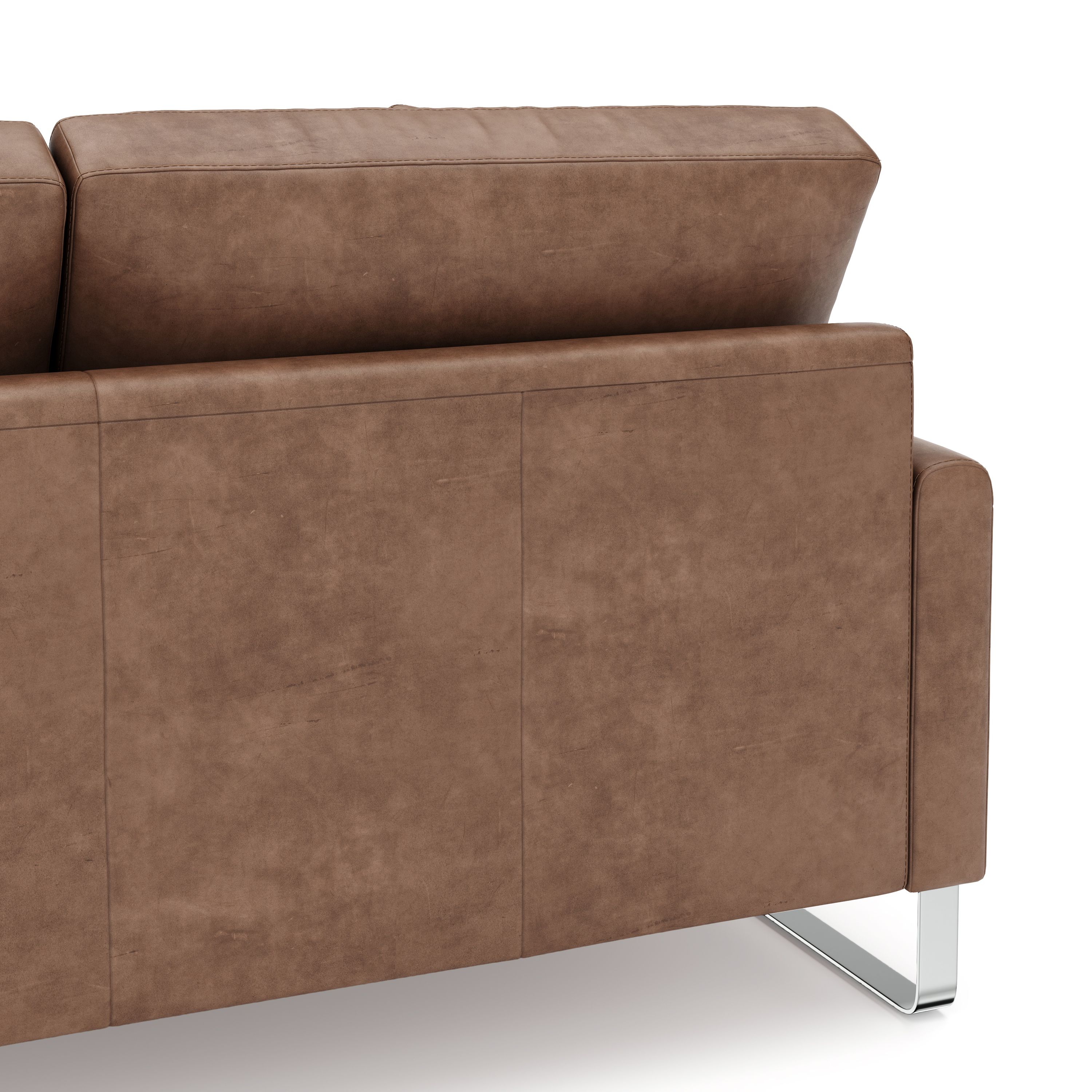 Sofa Leder GIAN 2-Sitzer braun