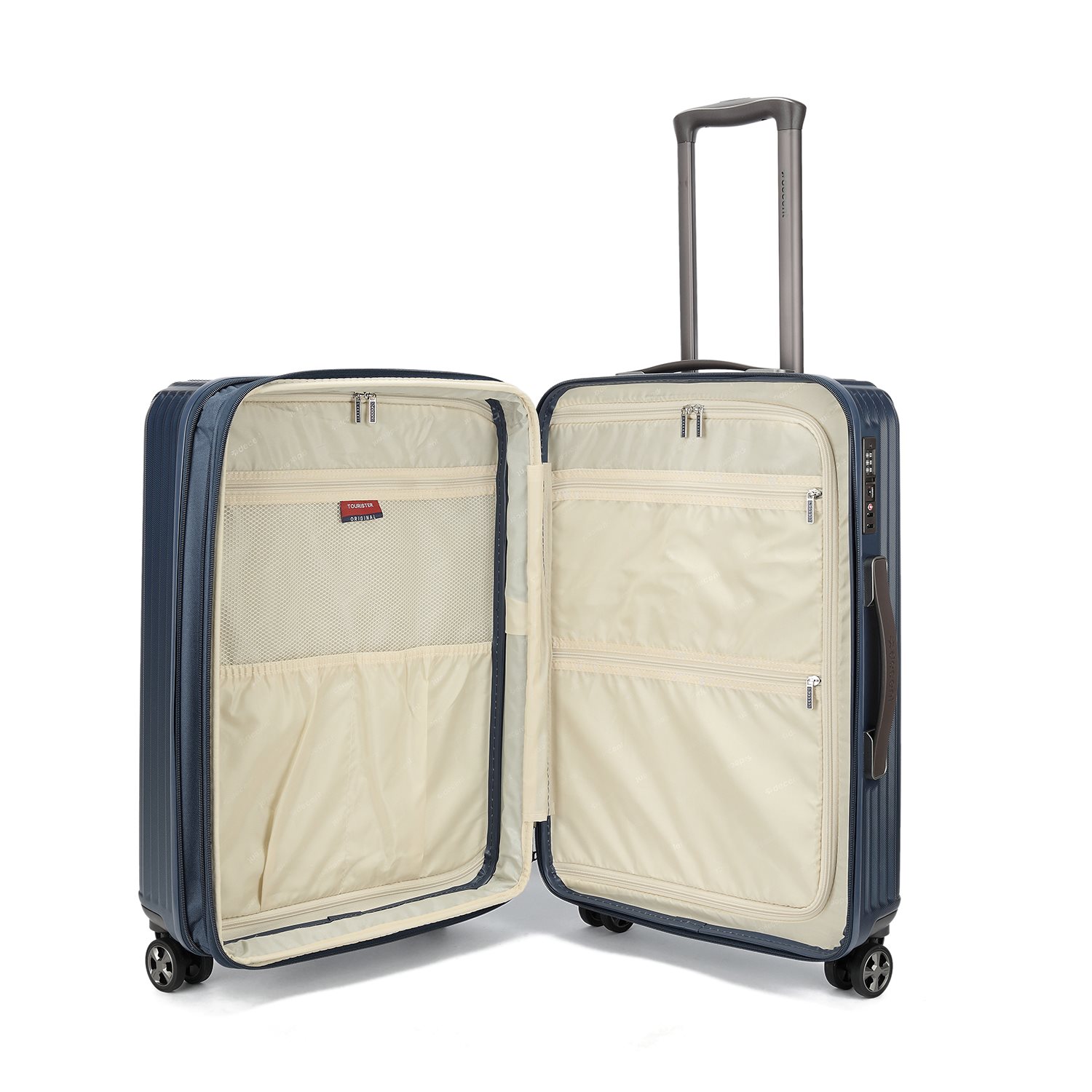 Decent Tourister Medium Trolley 66 blue