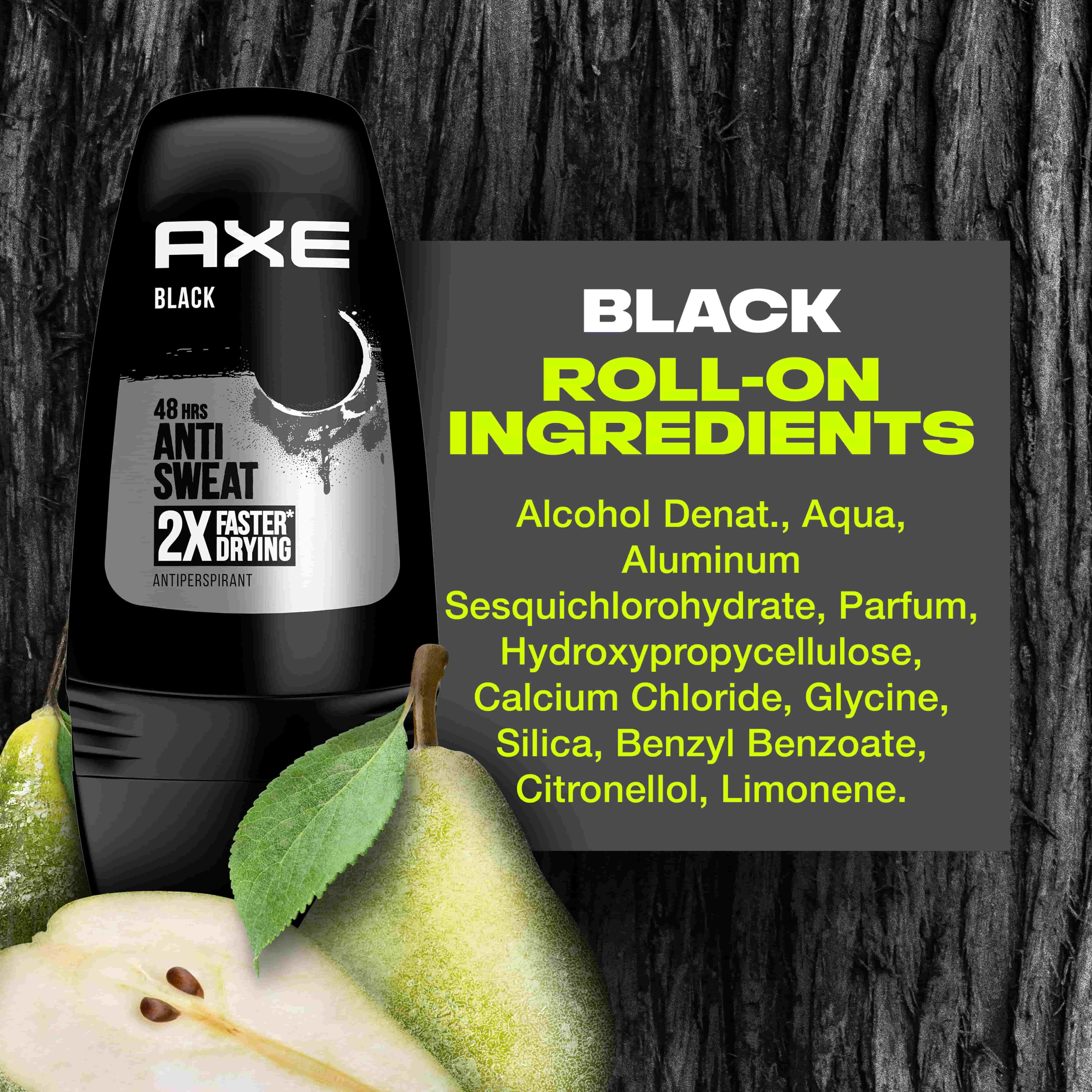 Black Desodorante Roll On Desodorantes en roll-on
