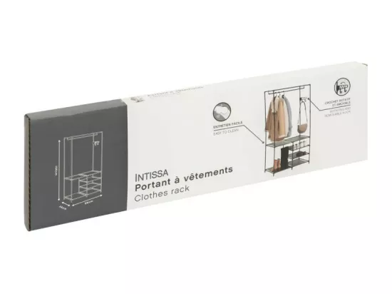 Portant à Vêtements Avec 6 Étagères 