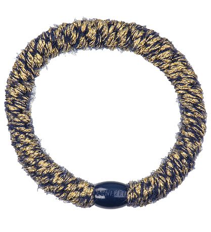Kknekki Haargummi - Navy m. Velours/Glitzer