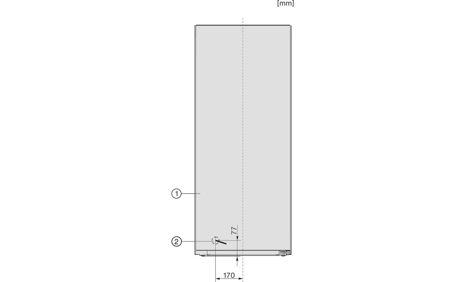 Gefrierschrank FN 4322 D-1 Rechts<br>Stand-Gefrierschrank