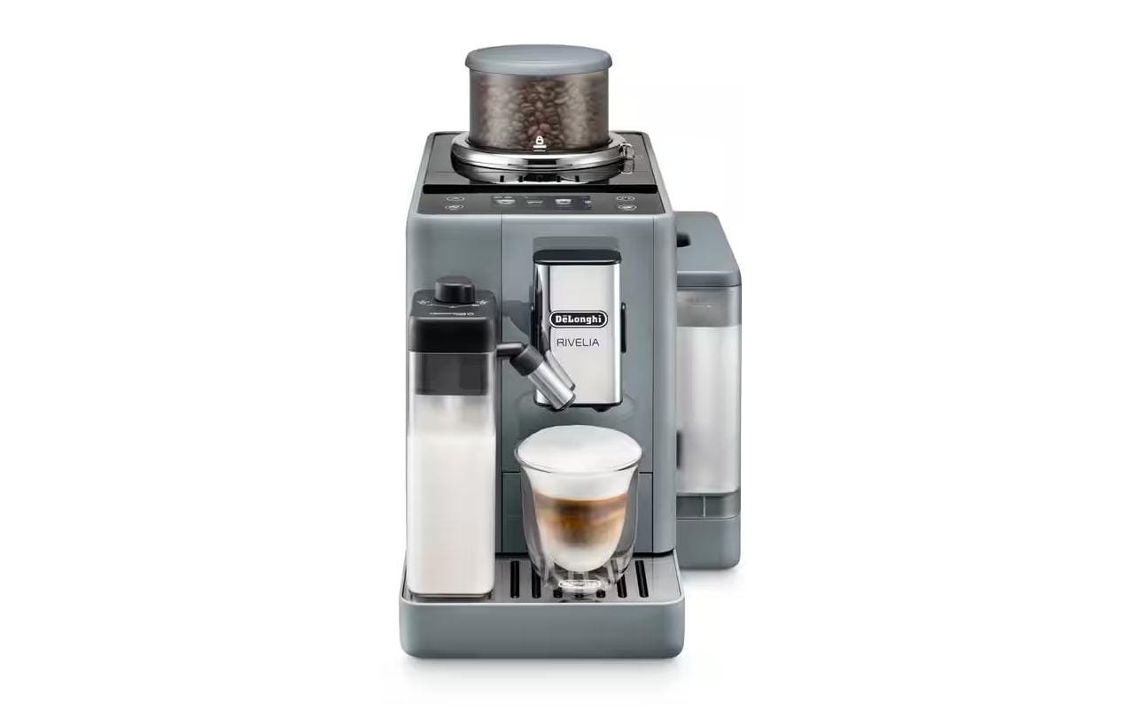 Kaffeevollautomat Rivelia EXAM440.55.G Pebble Grey<br>Kaffeevollautomat mit intuitiv bedienbarem 3.5-Zoll-Farbdisplay