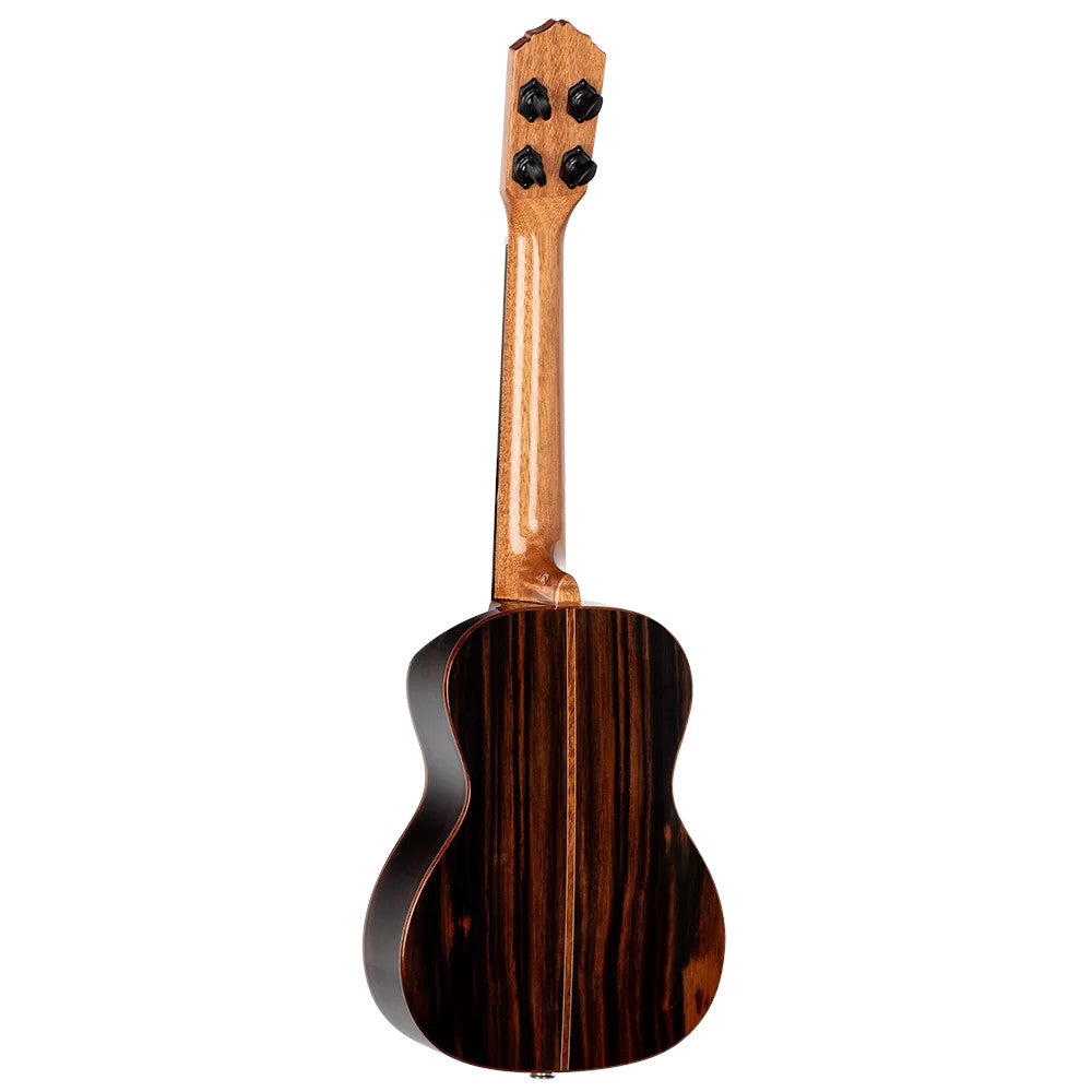 Ortega RUET-EB Elite Series Concert Size Ukulele Ebony elektrisch-akoestische concert ukelele met gigbag
