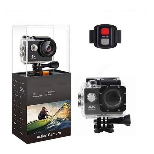 Câmera esportiva 4K Ultra HD com Wi-Fi e tela colorida LTPS (LCD) de 2,0