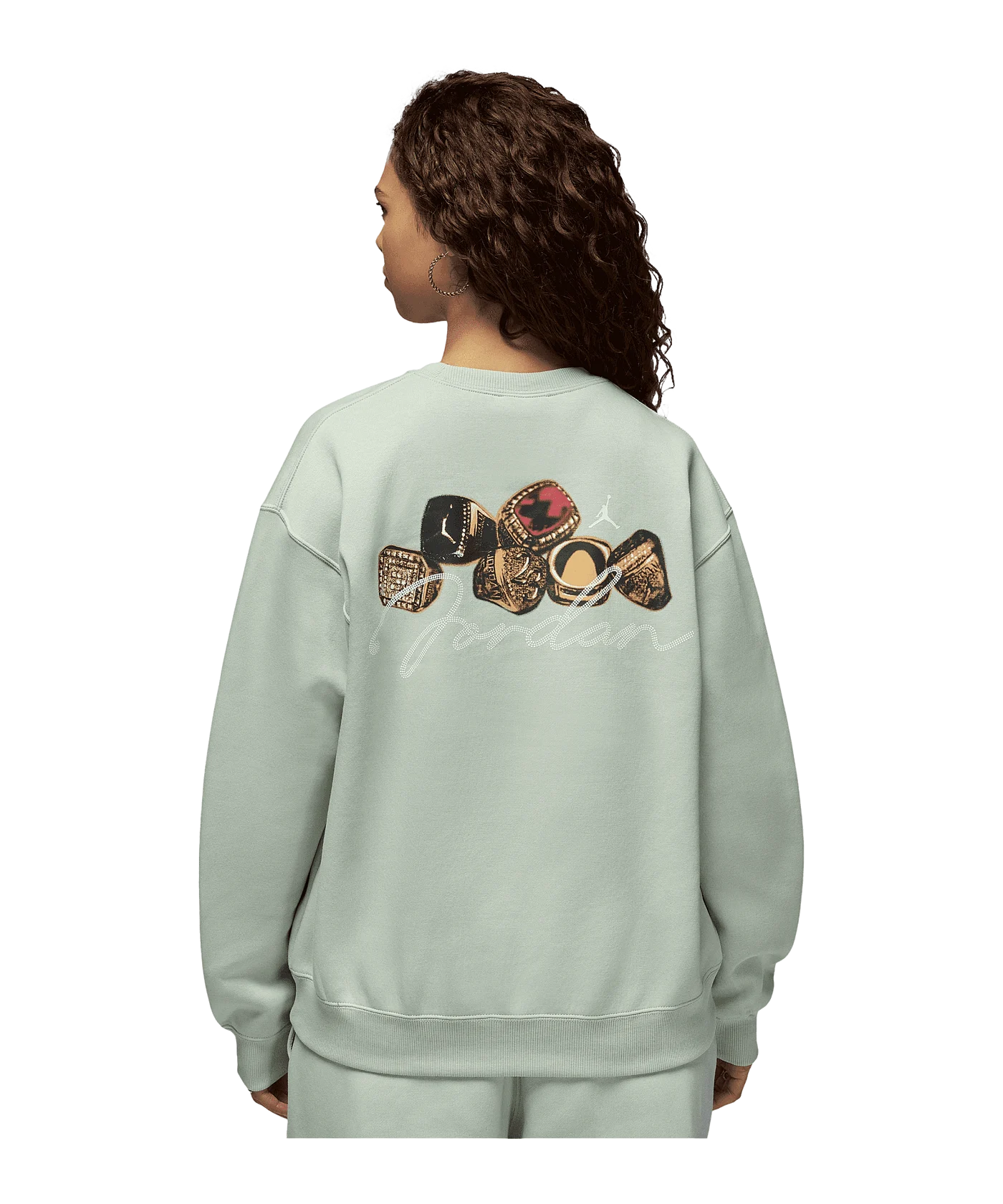 Jordan Brooklyn Fleece Crewneck Sweatshirt Damen Grün F017