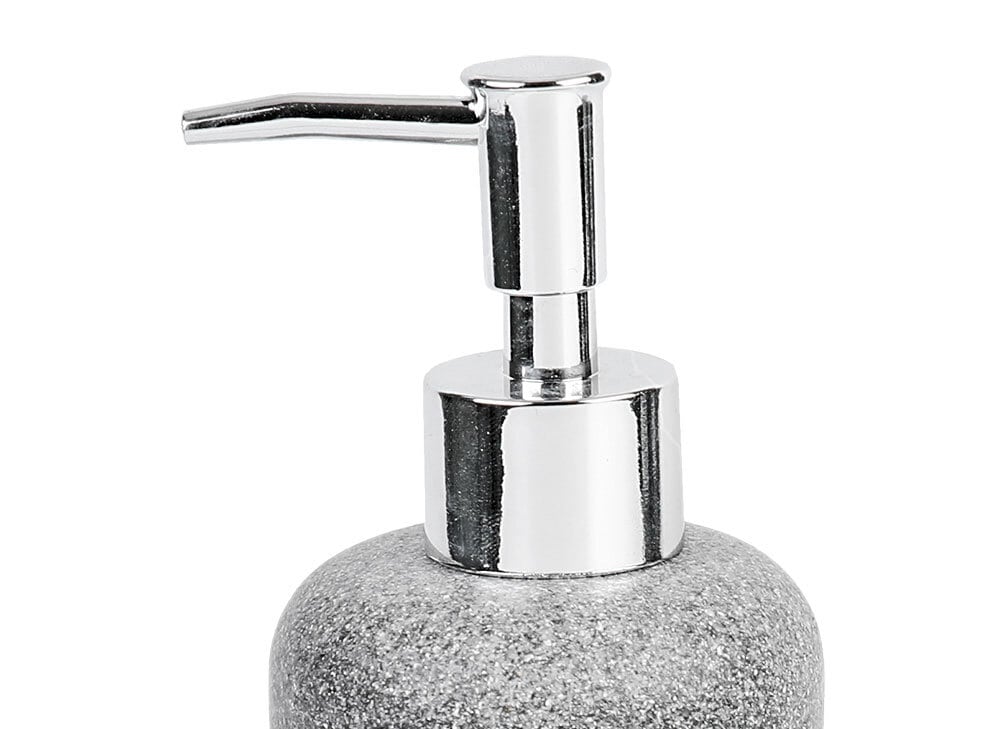 Seifenspender Salta 7x18,5 cm Anthrazit/Stein-Optik Polyresin