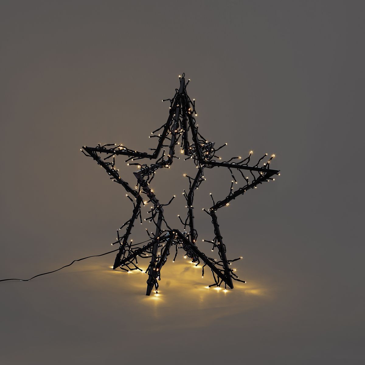 Kerst ster zwart ster incl. LED IP44 - Brilli