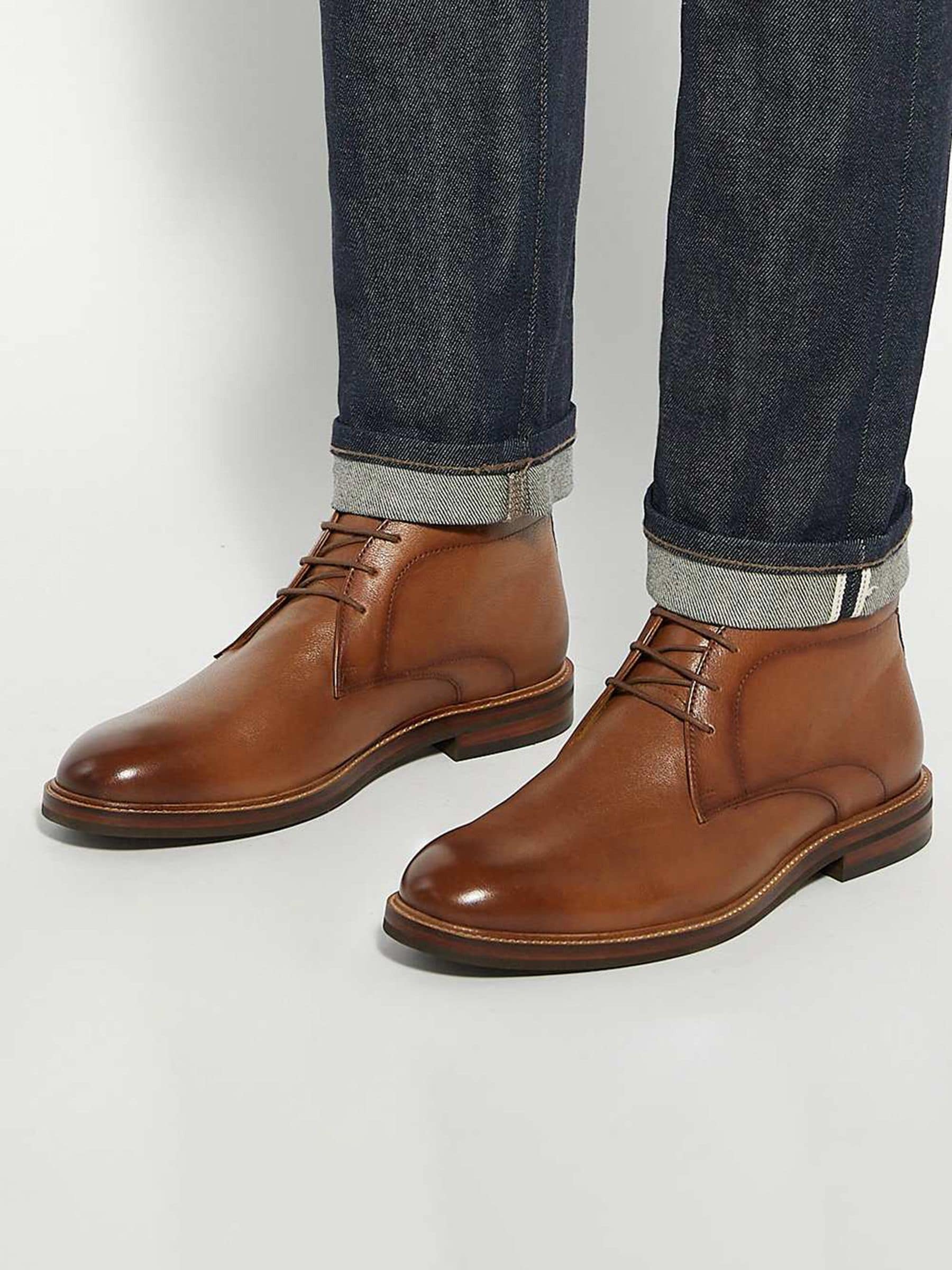 Dune London Maxxy Contrast Rand Chukka Boots
