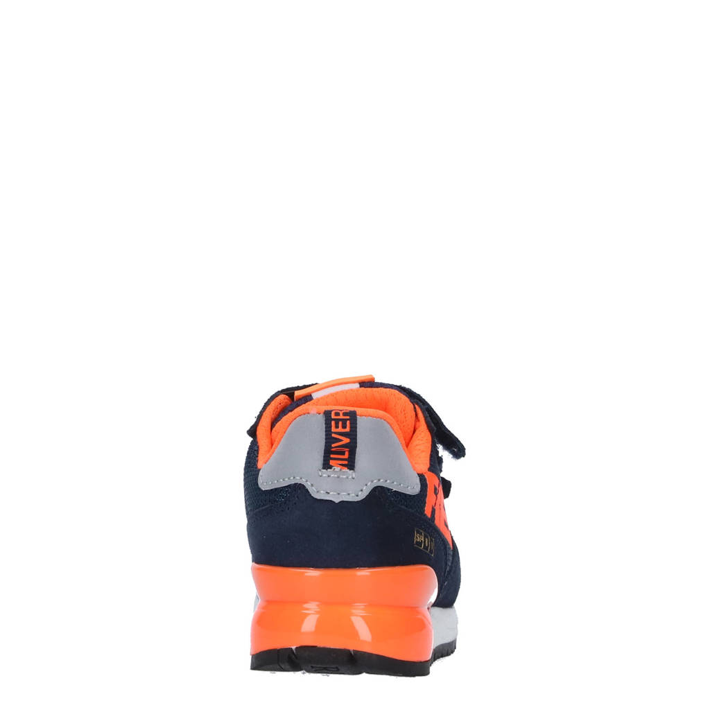 Heel slechtShoot kidsuède sneakers donkerblauw/oranje