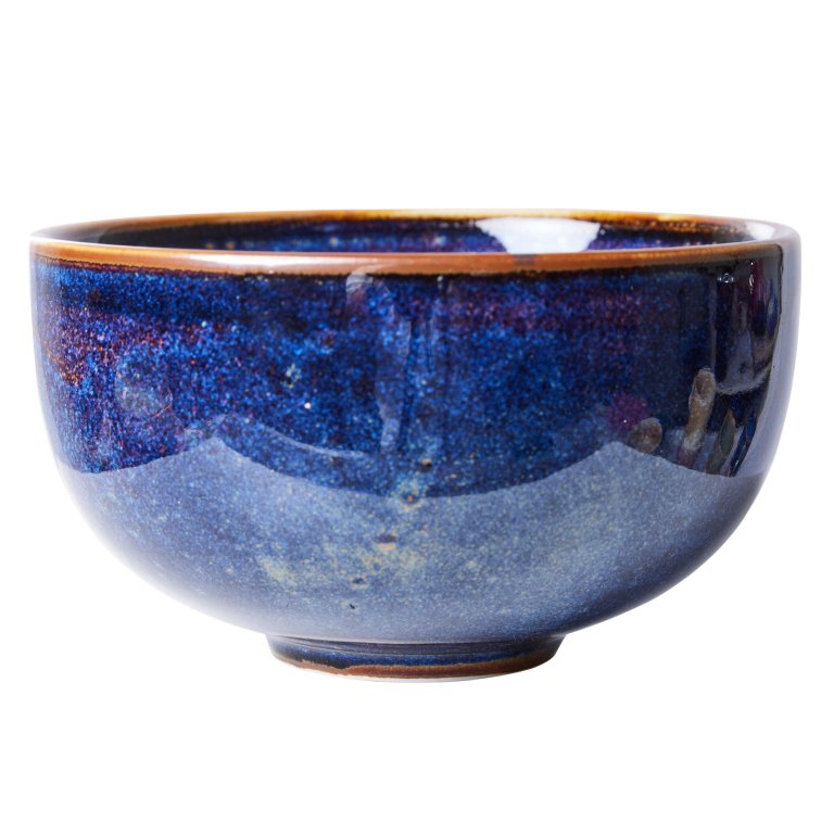 HKliving Chef Ceramic kom Ø10.7 rustic blue