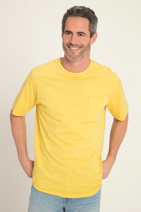 T-Shirt, Halbarm, Brusttasche, Rundhals