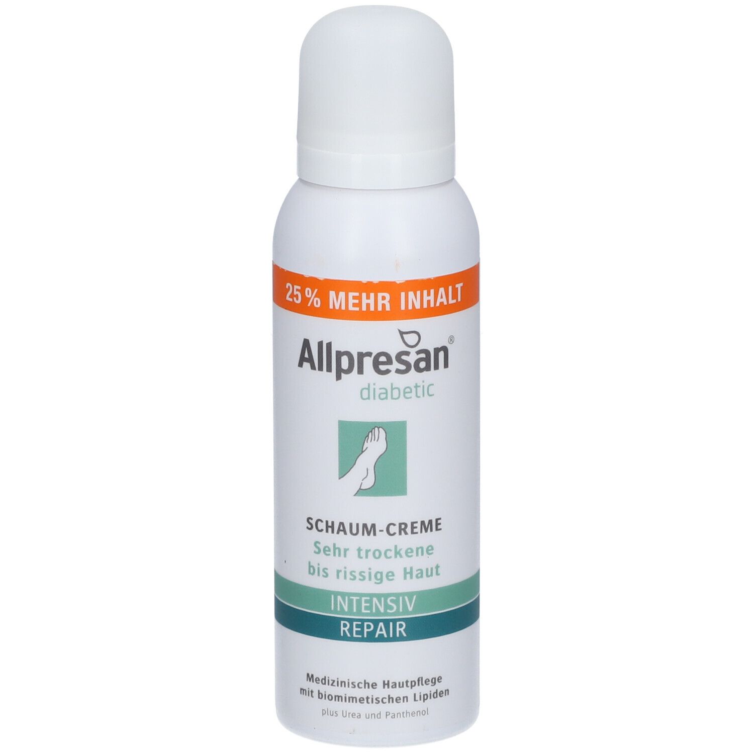 Allpresan diabetic INTENSIV + REPAIR Schaum-Creme mit Urea - Jetzt 3€ Rabatt mit Code ,,allpresan3''