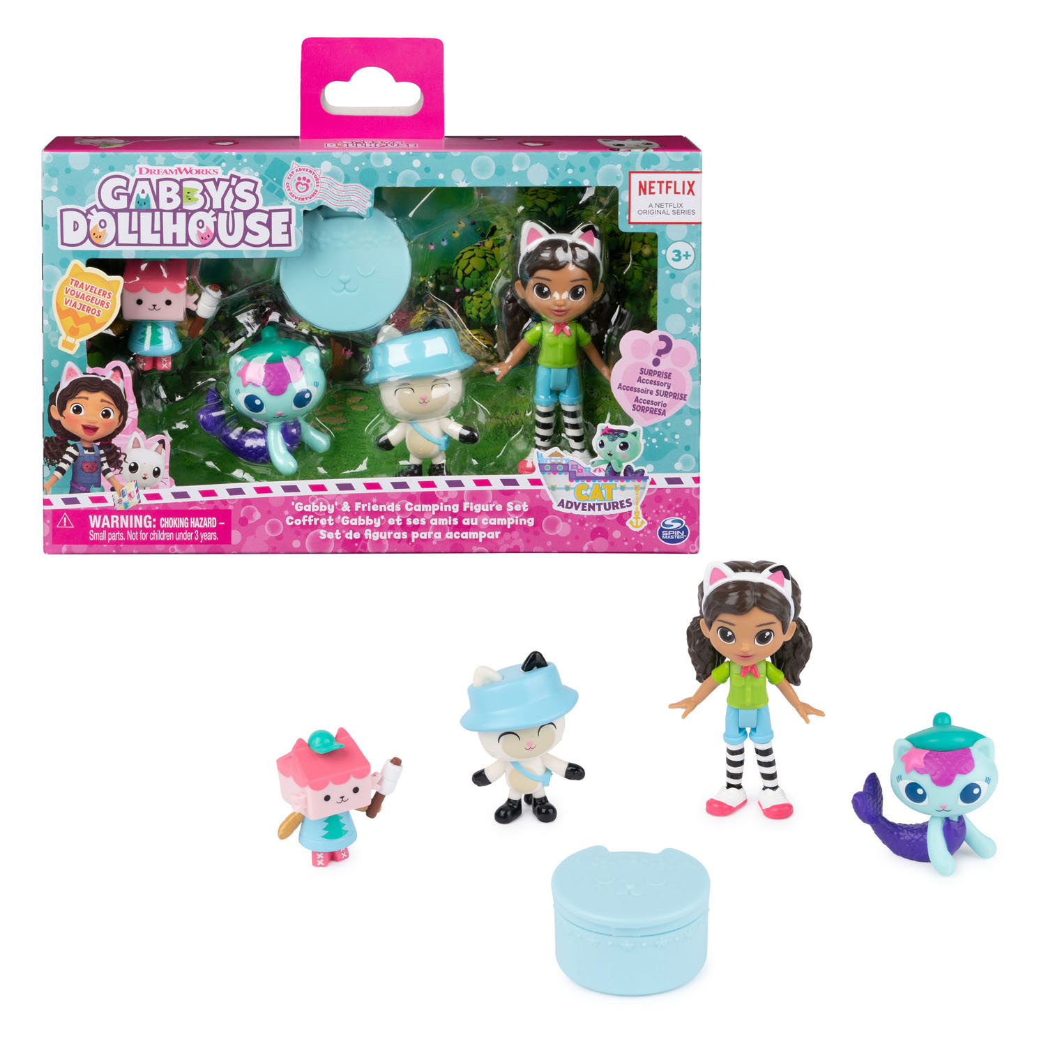 Gabby's Poppenhuis Speelfiguren Camping Speelset, 5dlg.