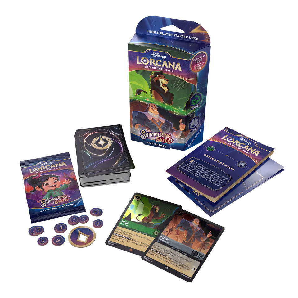 Disney Lorcana TCG Shimmering Skies starter deck Scar Kronk