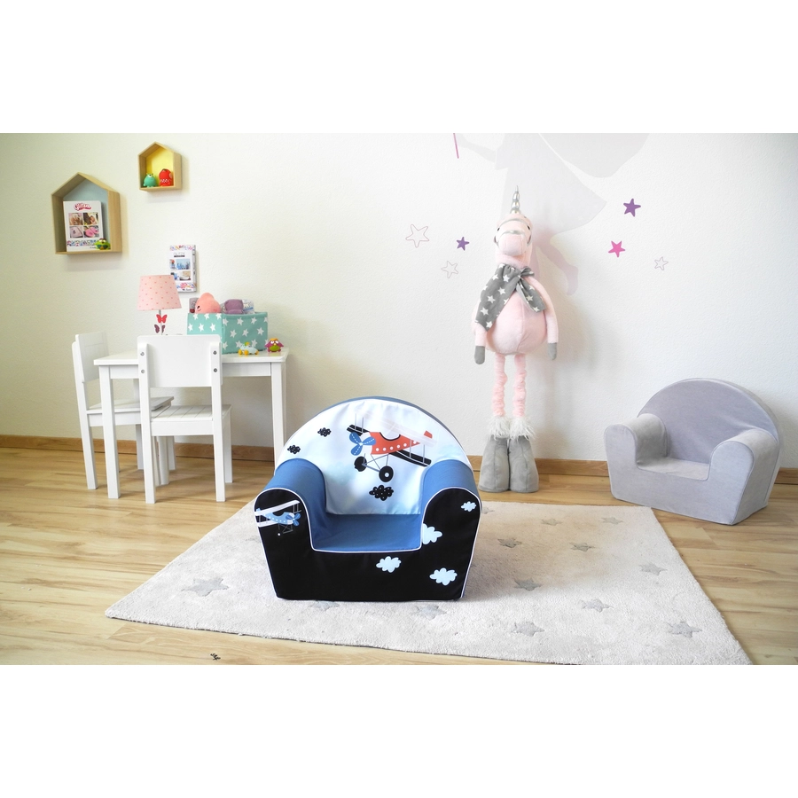 knorr toys® Kindersessel Plane blau