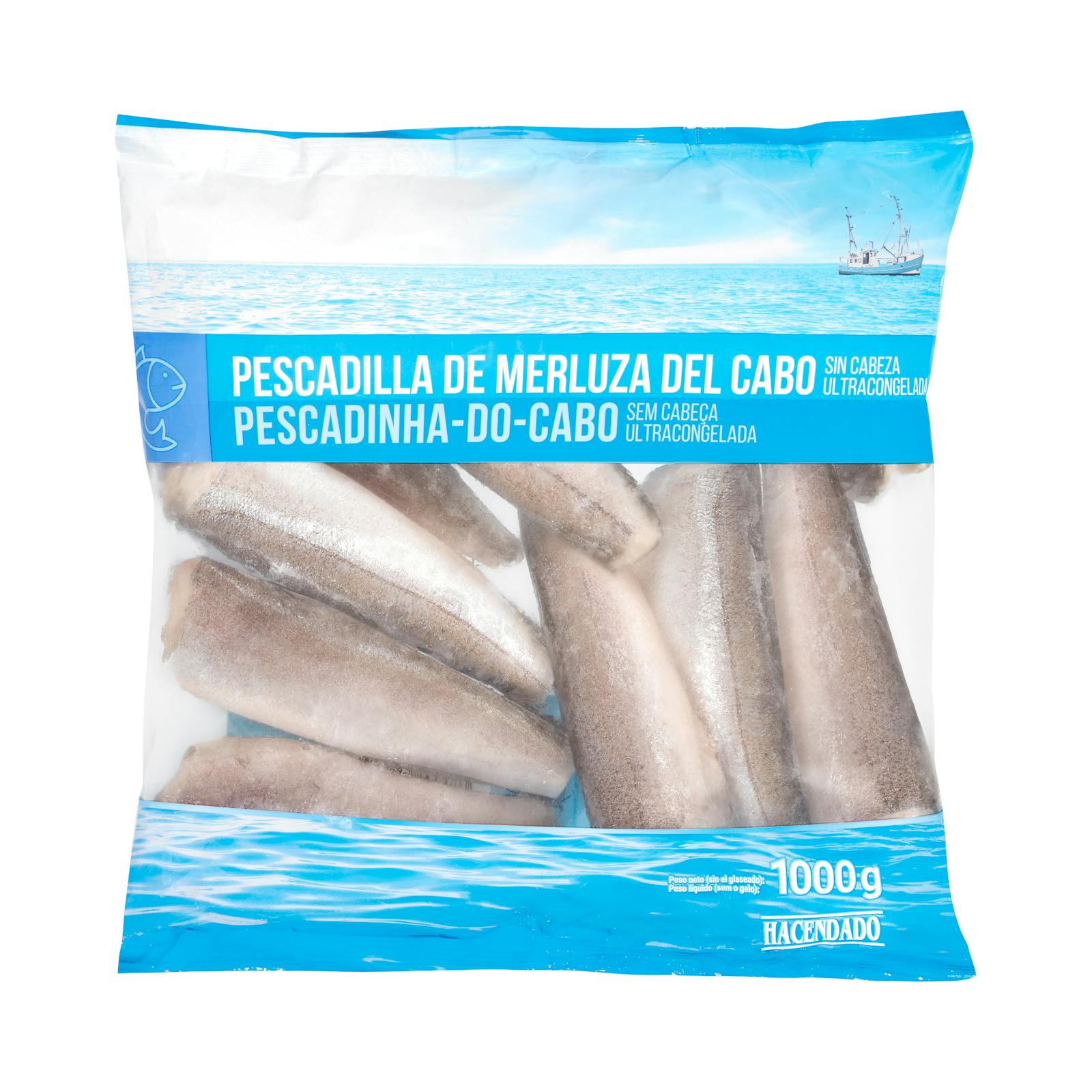 Merlu du Cap sans tête Hacendado, ultra surgelé