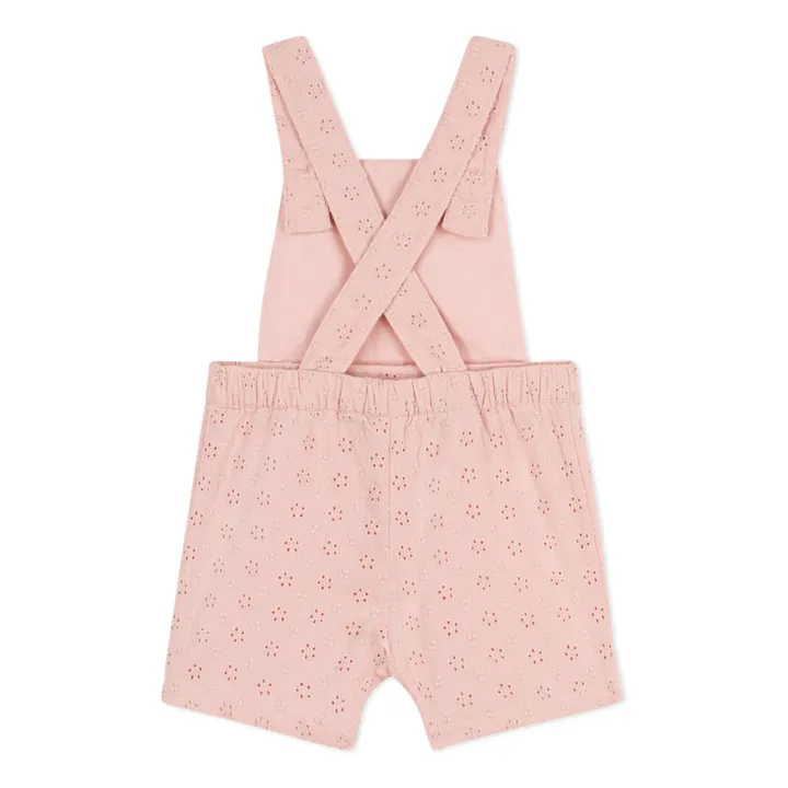 Petit Bateau Salopette Courte Broderie Anglaise | Rose