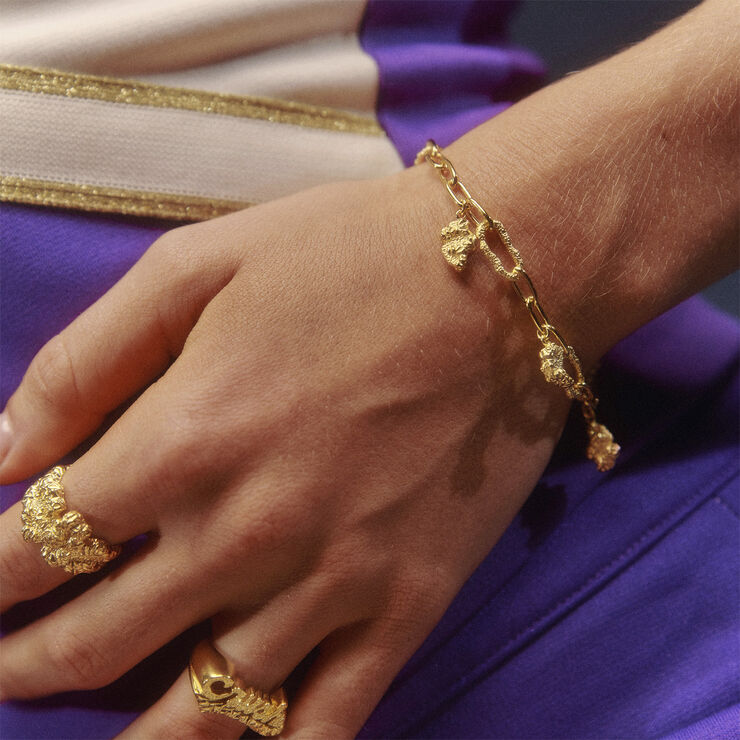 Camille Brinch Jewellery Charm Crush Bracelet Gold