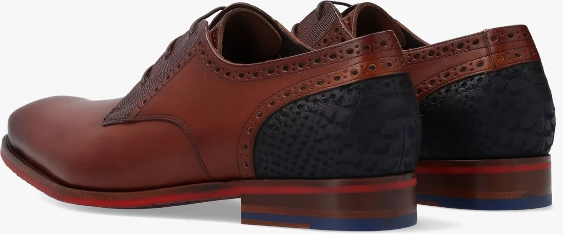 FLORIS VAN BOMMEL cognac floris van bommel nette schoenen 18107