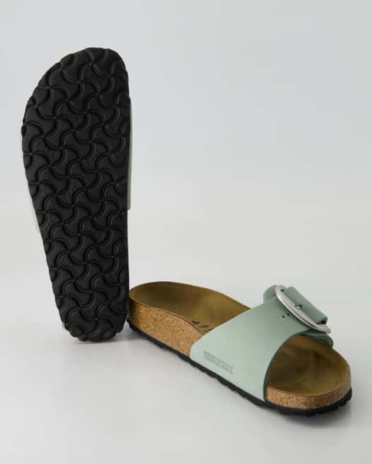 Birkenstock Madrid Big Buckle Pantoletten in Grün