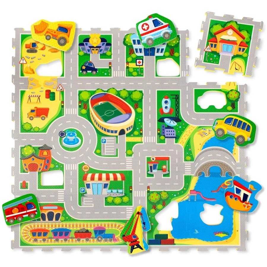 Hakuna Matte Puzzlematte  - City (120 x 120 cm)