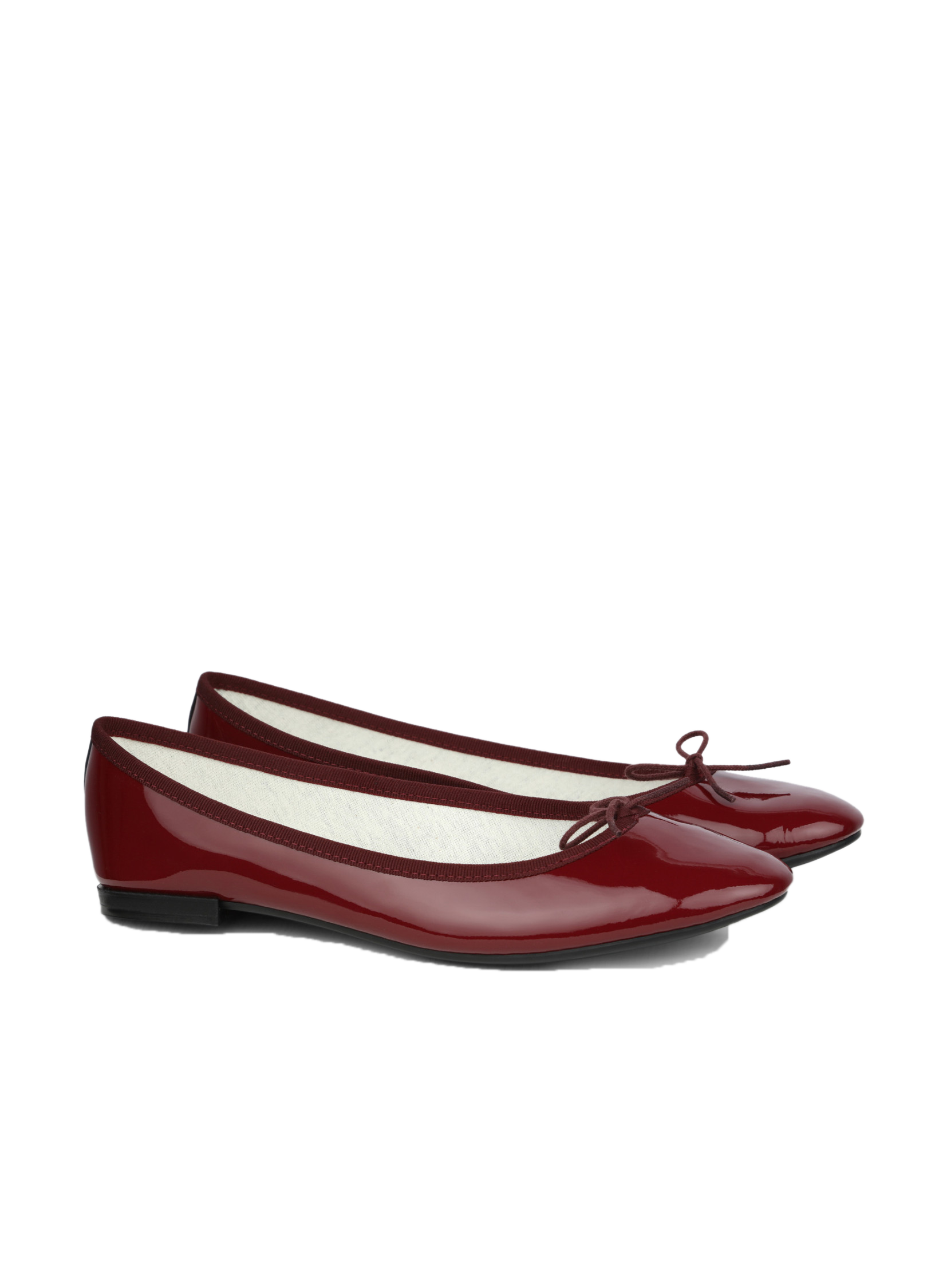 CENDRILLON - Ballerines en cuir vernis | Rouge