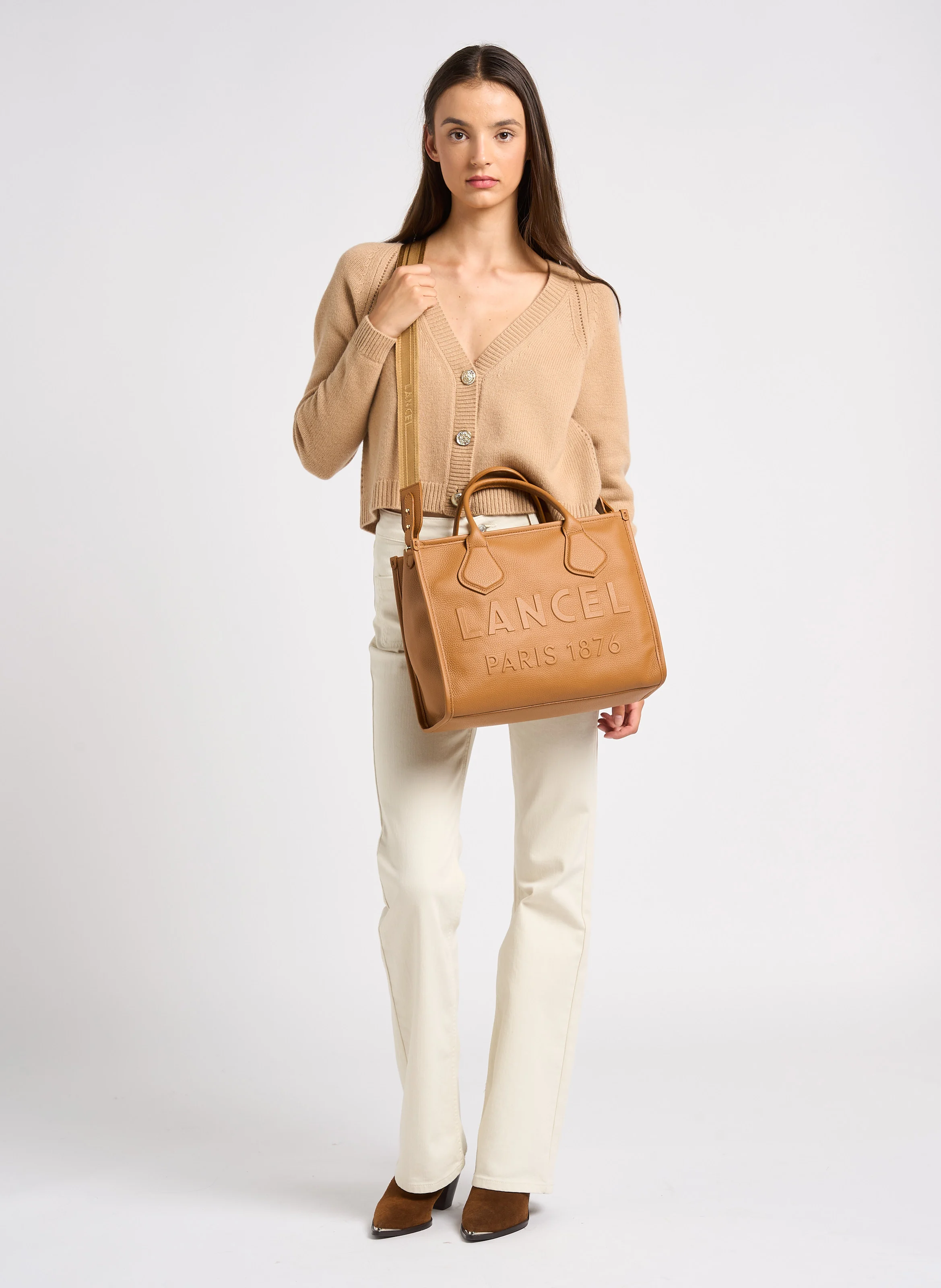 JOUR M - Cabas en cuir | Beige
