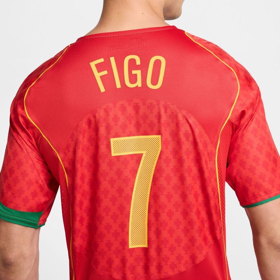Portugal Maillot Domicile EURO 2004 FIGO 7 Reissue