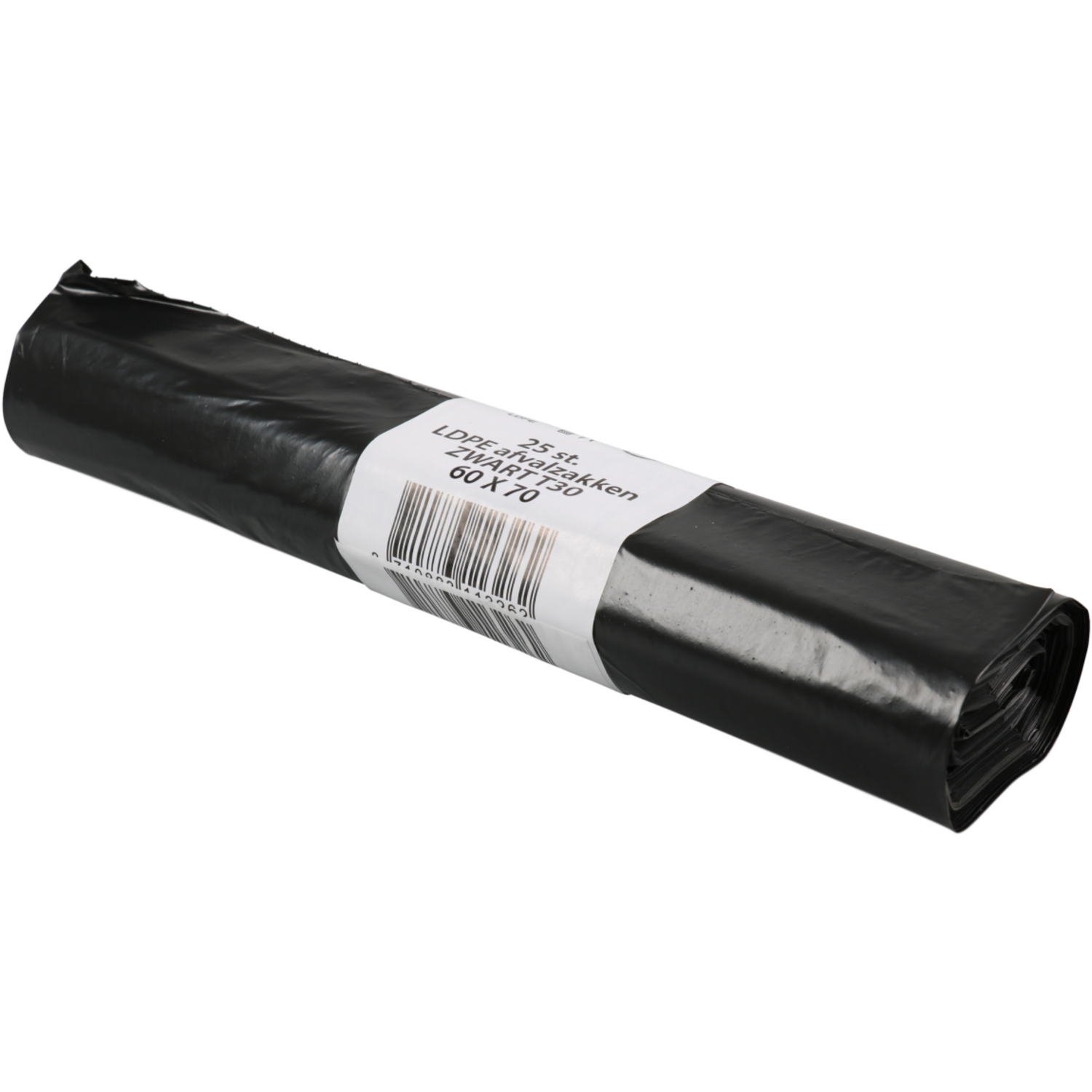 PowerSterko Afvalzak, Gerecycled LDPE, 90x125cm, T60, zwart