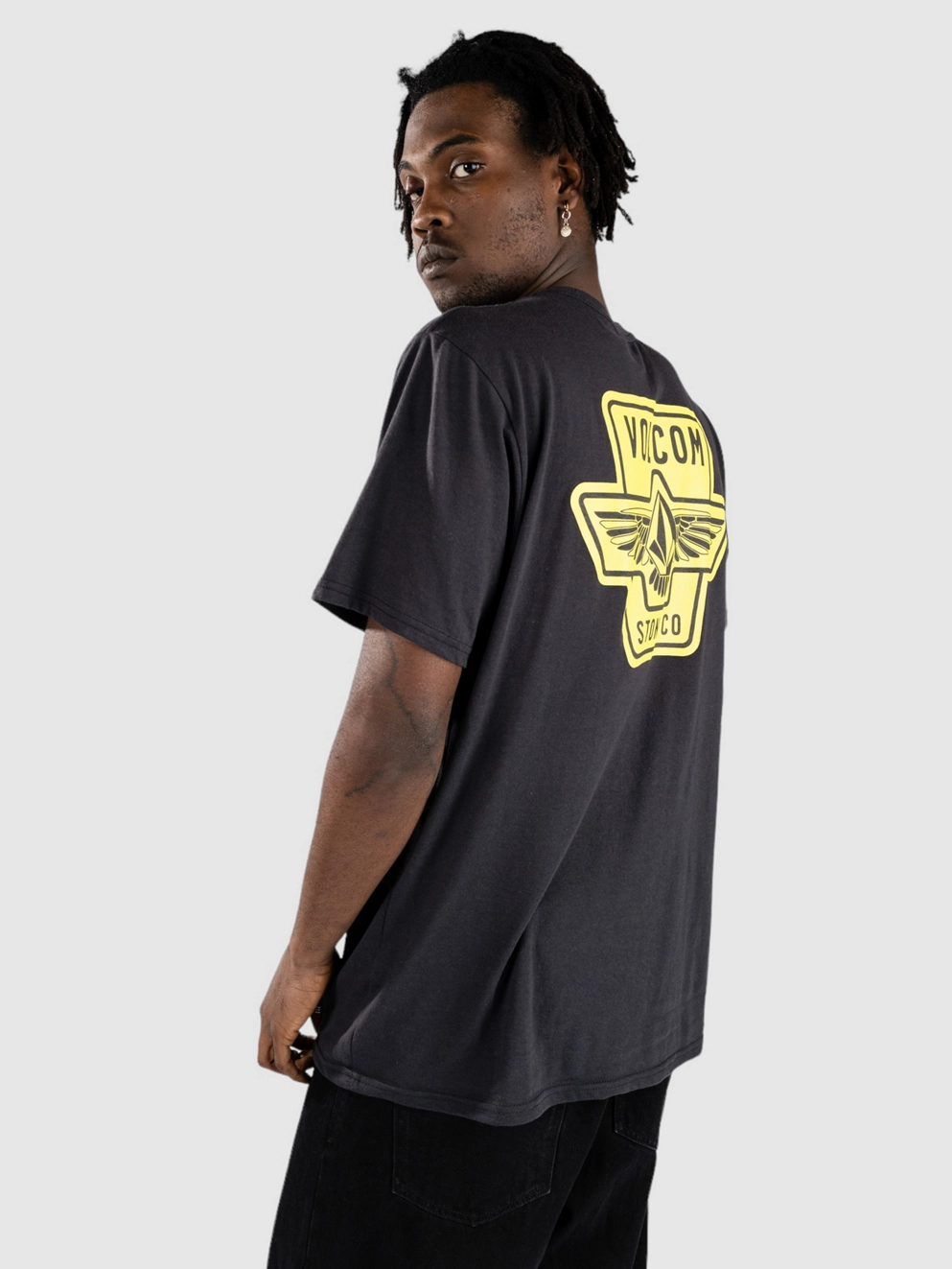 Volcom Wing It T-Shirt washed black heather