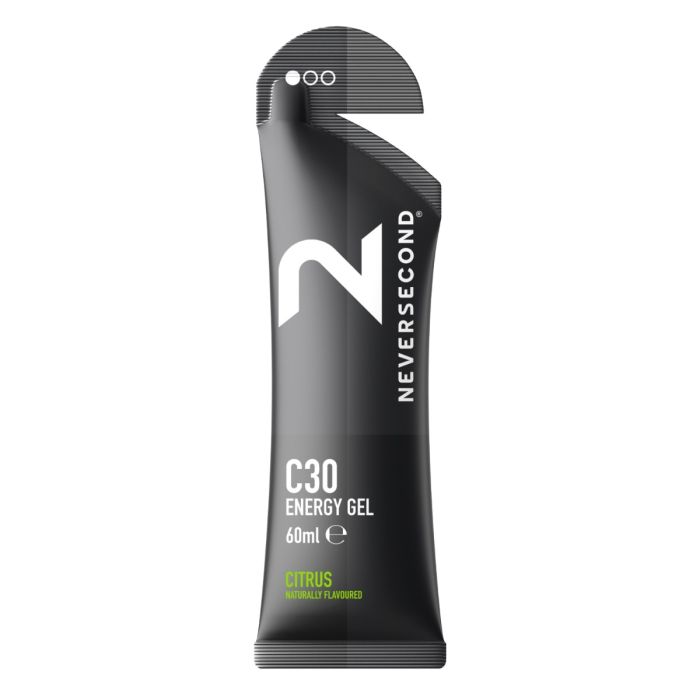 NeverSecond Unisex Energi-gels C30 Energy Gel Citrus - 12 Servings Sort