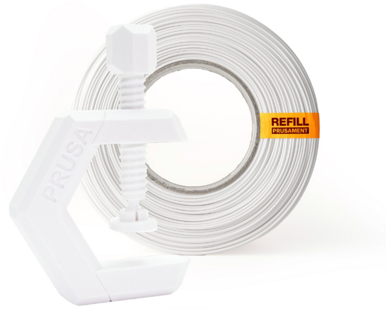 Prusa  Prusament PETG Signal White Refill (NFC), 1,75 mm / 1000 g    Vielseitiges PETG Filament ohne Spule in Signal White