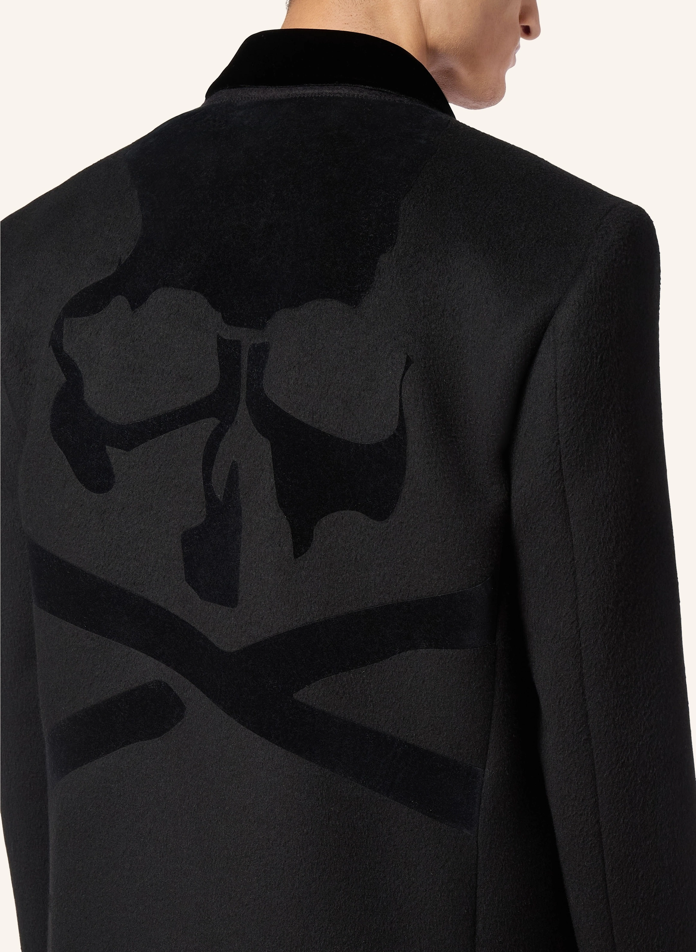 PHILIPP PLEIN Wollmantel SKULL&BONES