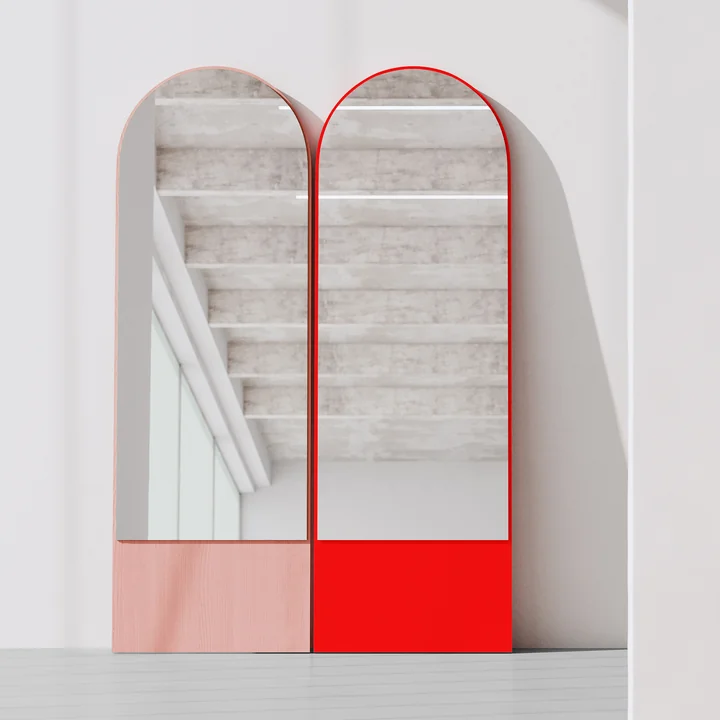OUT Objekte unserer Tage - Friedrich 21 Spiegel, 59 x 185 cm, soft pink