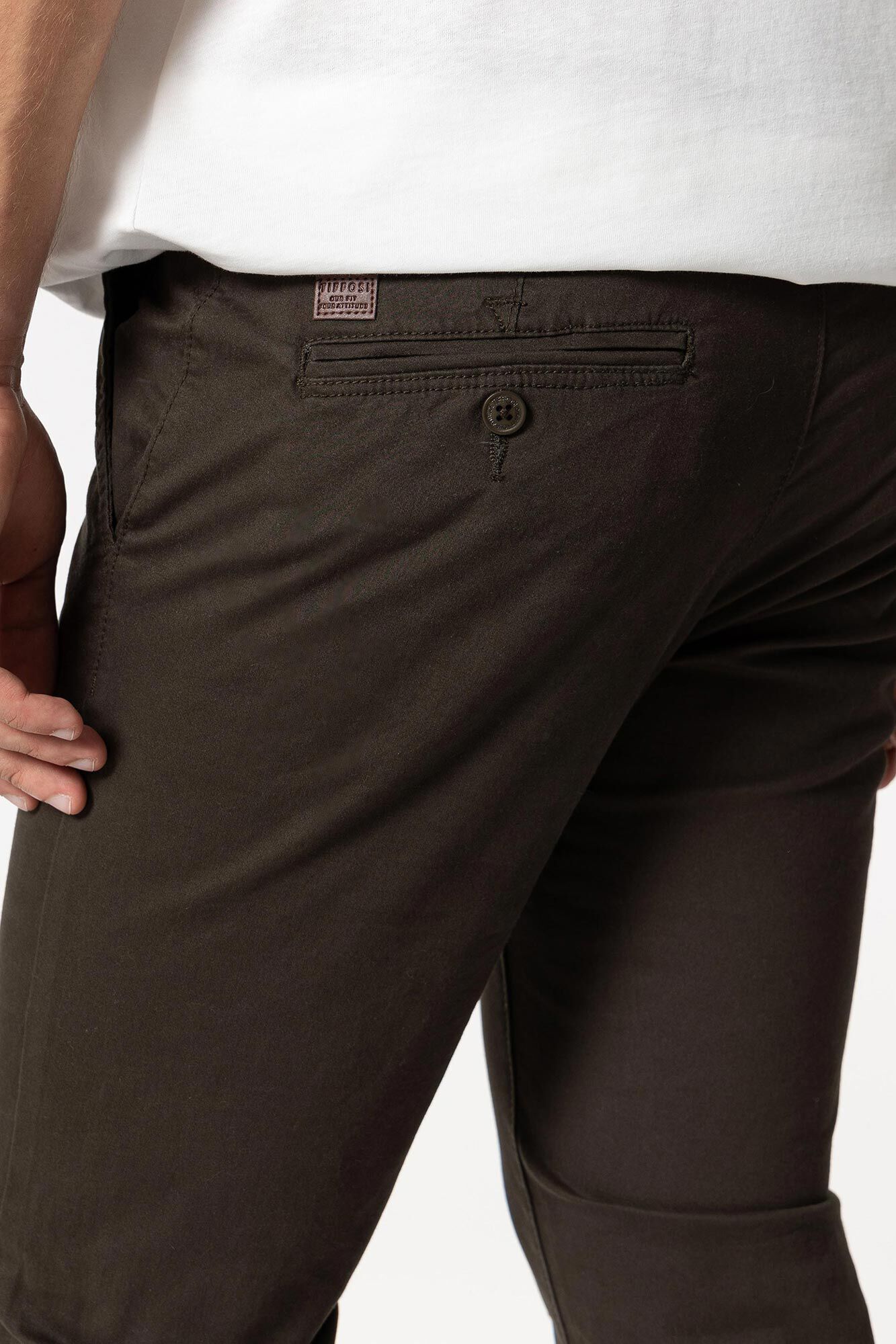 Calças chino de corte slim