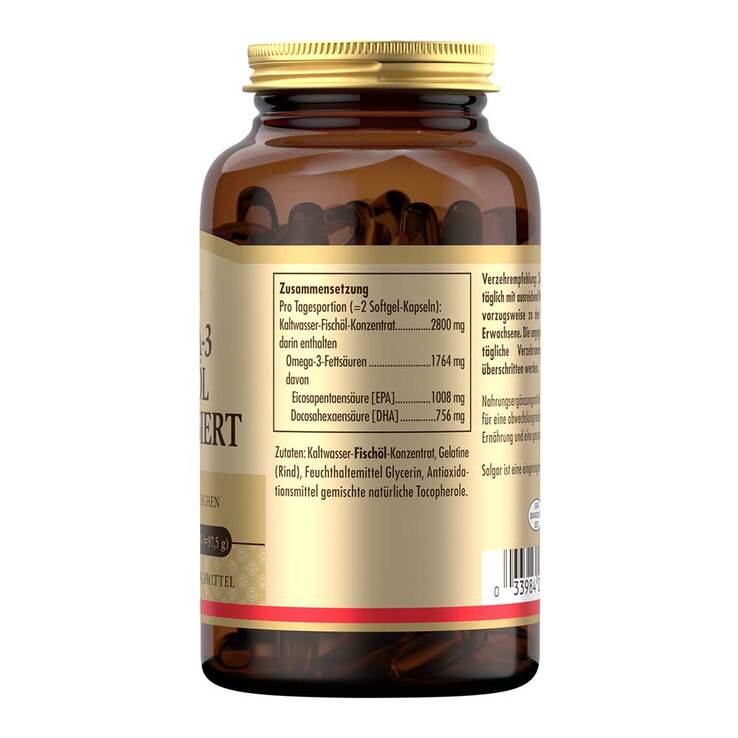 Solgar Omega-3 Fischöl hochdosiert Kapseln, 50 St