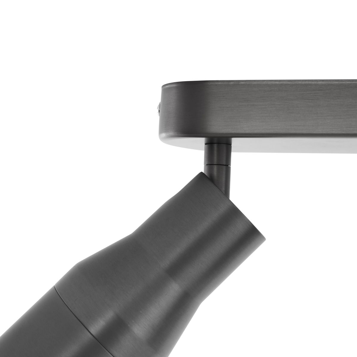 Afgeronde plafondspot gunmetal GU10 50mm 3-lichts - Stanley