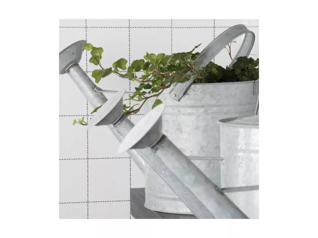 Arrosoir 8,75 L - L 24 x l 55,5 x H 30,5 cm - Zinc Patiné