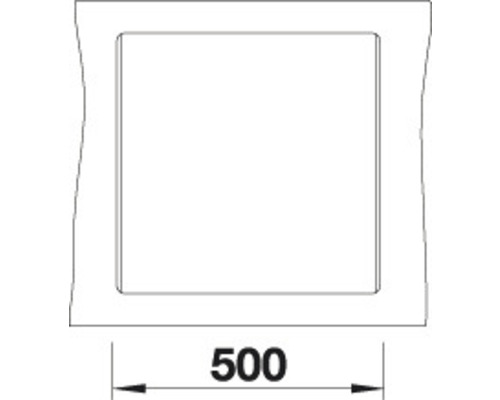 Blanco DALAGO 5-F spoelbak, 505 x 500 mm, antraciet, 518530