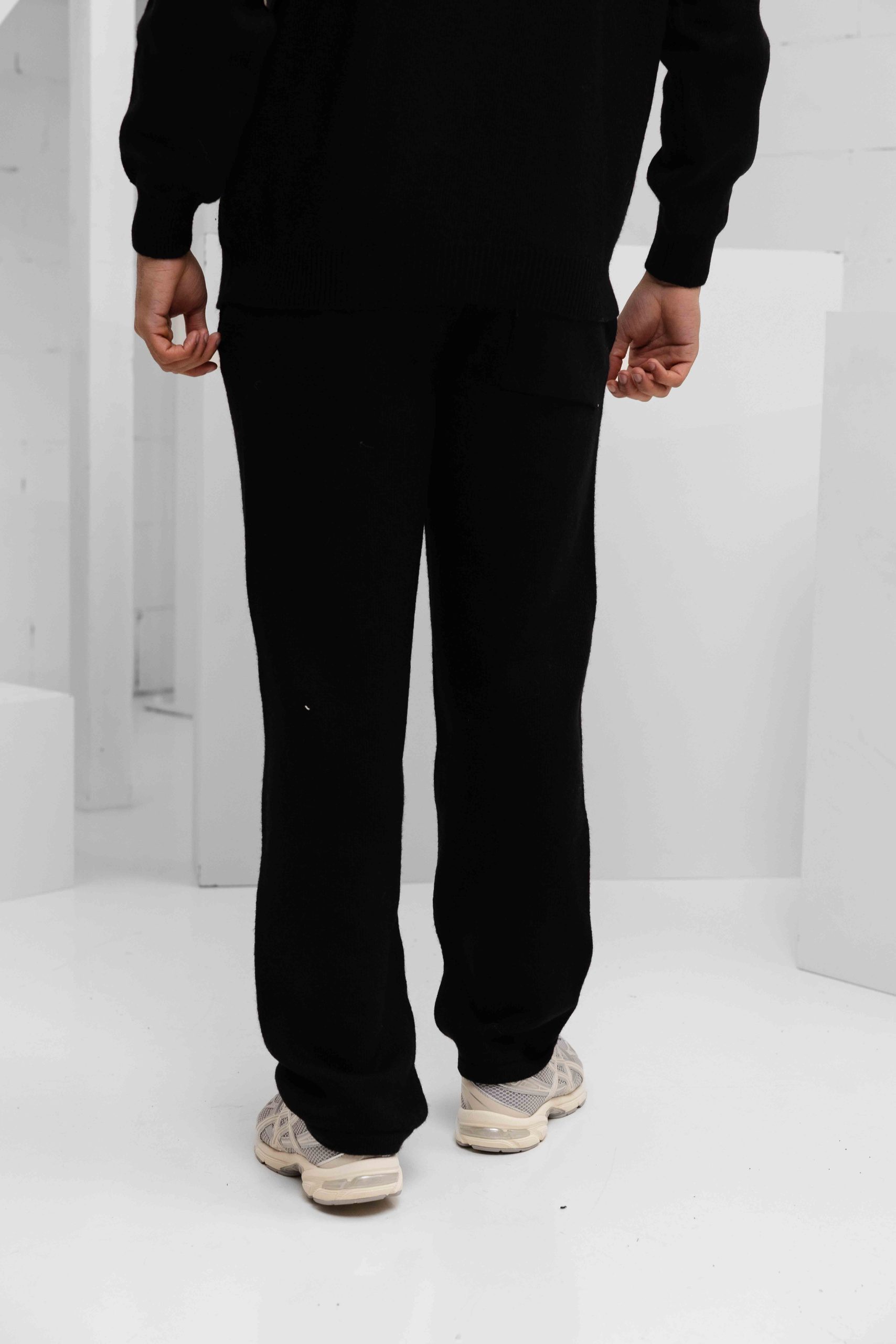 Croyez Fluffy Essence Knit Sweatpants Heren Zwart