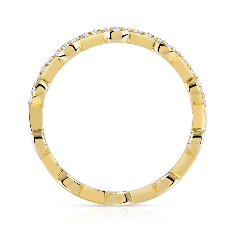 Bague or 375 jaune diamant